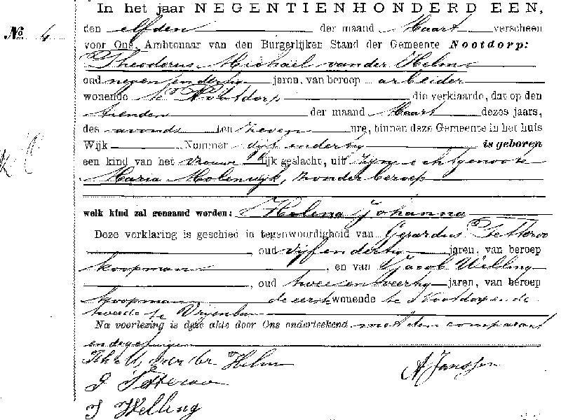 19010311 geb akte 4 Helena J dv TM vd Helm - M Molenwijk